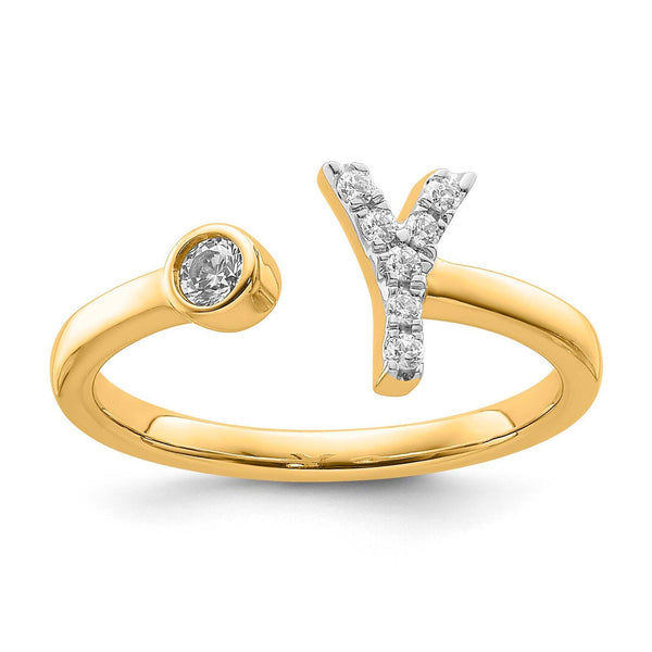 0.13ct Lab Grown Diamond Ring in 9ct Yellow Gold