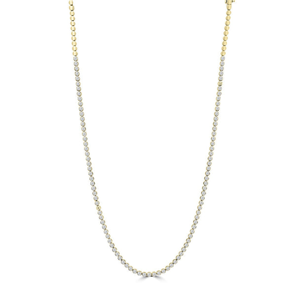 8.00ct Lab Grown Diamond Necklace in 18ct Yellow Gold