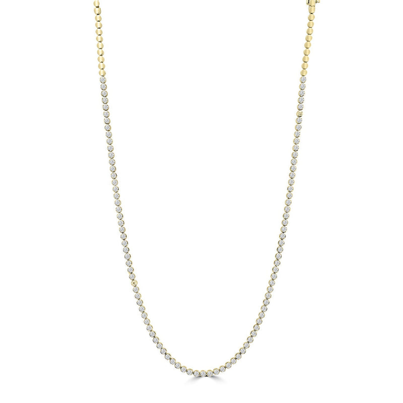 8.00ct Lab Grown Diamond Necklace in 18ct Yellow Gold