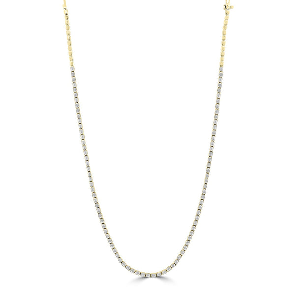 8.00ct Lab Grown Diamond Necklace in 18ct Yellow Gold