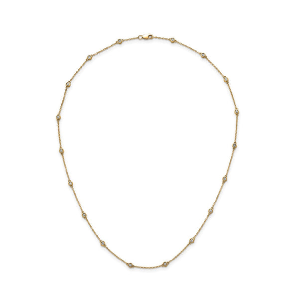 0.40ct Lab Grown Diamond Necklace in 9ct Yellow Gold