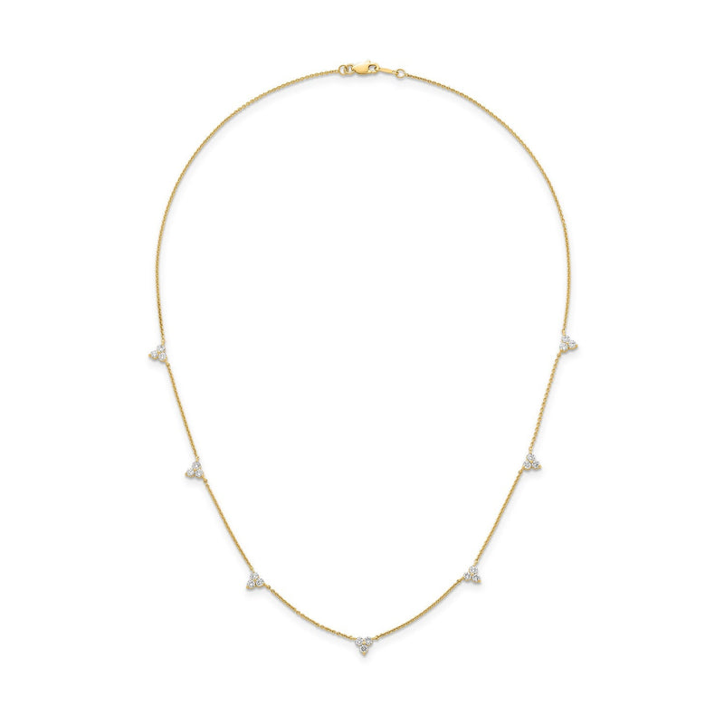 1.00ct Lab Grown Diamond Necklace in 9ct Yellow Gold