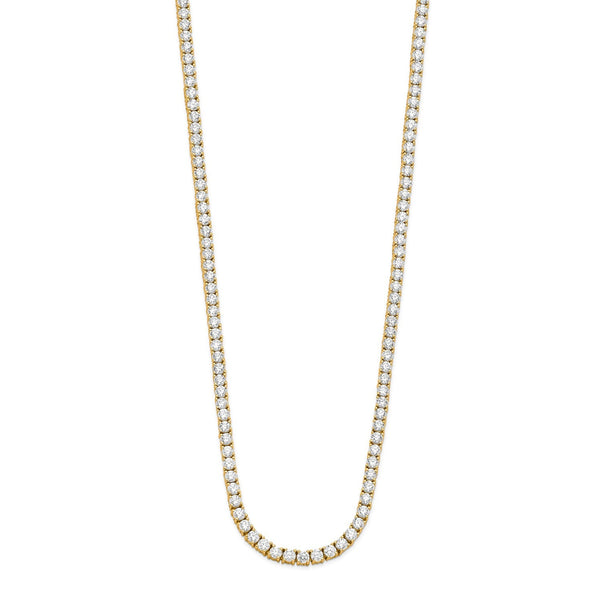 10ct Lab Grown Diamond Necklace in 18ct Yellow Gold