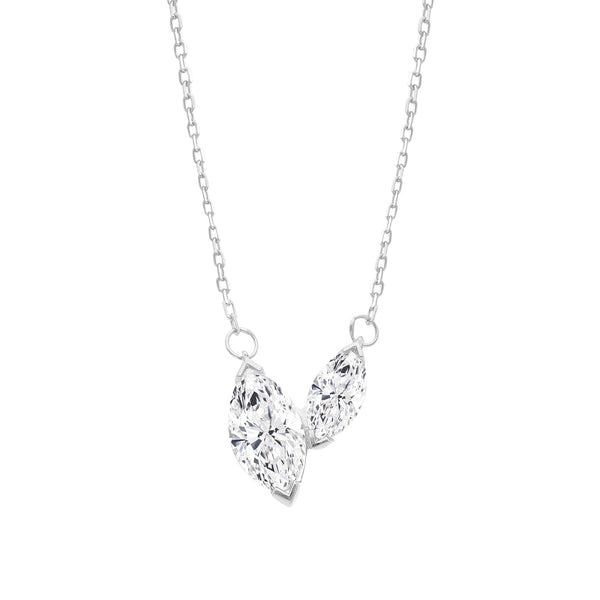 0.7ct Lab Grown Diamond Necklace in 9ct White Gold