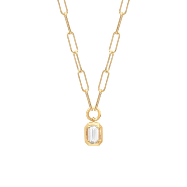 0.5ct Lab Grown Diamond Necklace in 9ct Yellow Gold