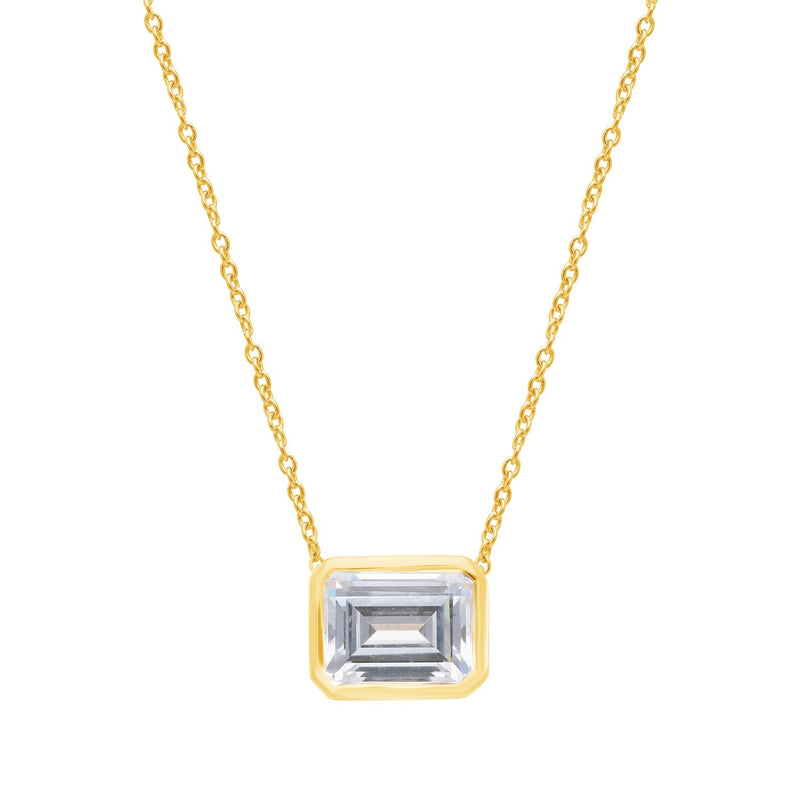 2ct Lab Grown Diamond Necklace in 9ct Yellow Gold