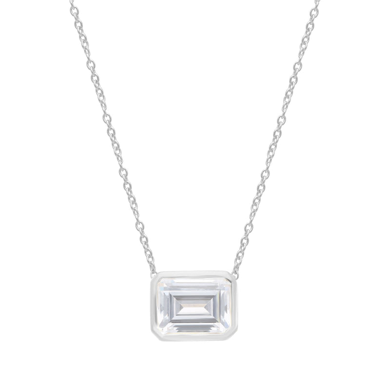 2ct Lab Grown Diamond Necklace in 9ct White Gold