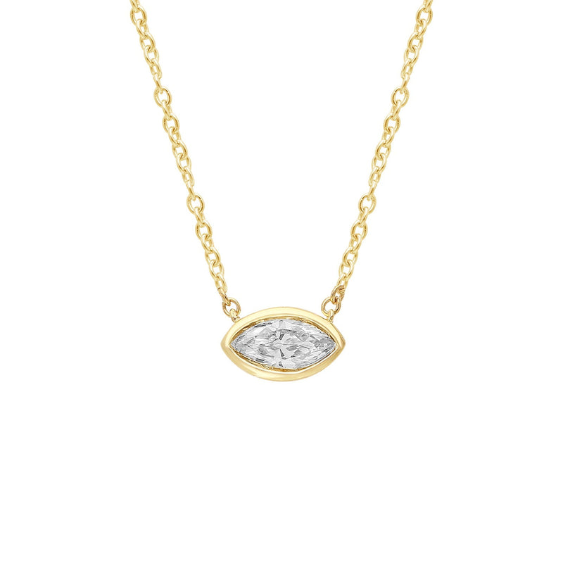 0.15ct Lab Grown Diamond Necklace in 9ct Yellow Gold