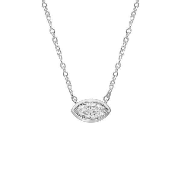 0.15ct Lab Grown Diamond Necklace in 9ct White Gold