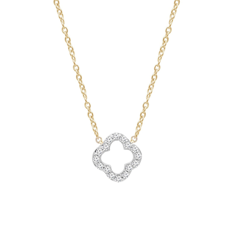 0.09ct Lab Grown Diamond Necklace in 9ct Yellow Gold