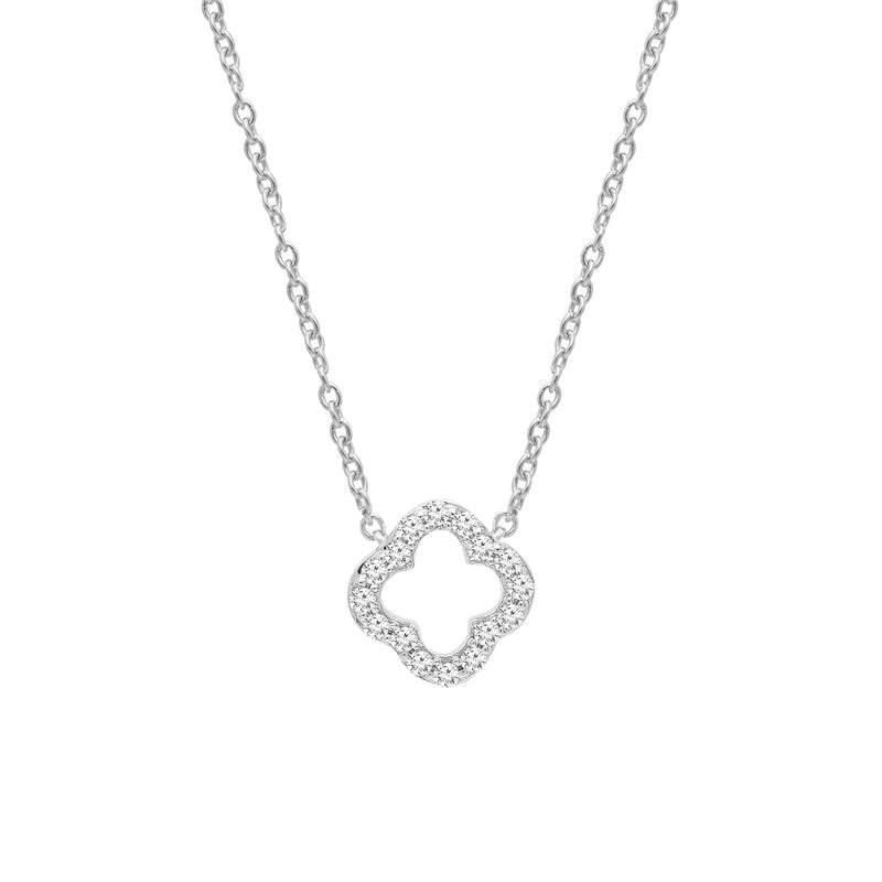 0.09ct Lab Grown Diamond Necklace in 9ct White Gold