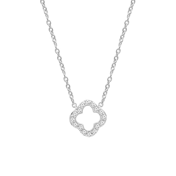 0.09ct Lab Grown Diamond Necklace in 9ct White Gold