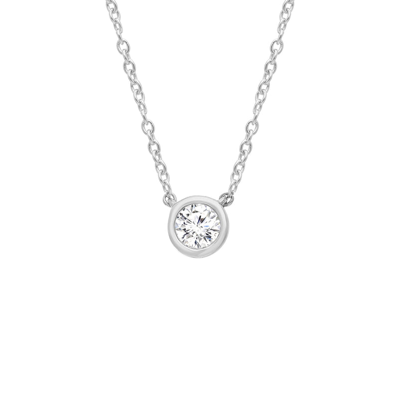 0.15ct Lab Grown Diamond Necklace in 9ct White Gold