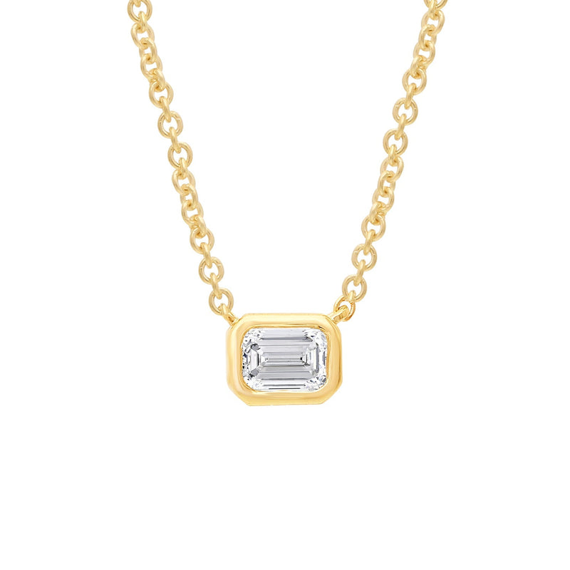 0.15ct Lab Grown Diamond Necklace in 9ct Yellow Gold