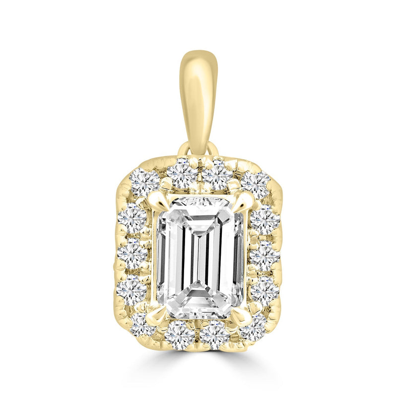 0.68ct Lab Grown Diamond Pendant in 18ct Yellow Gold