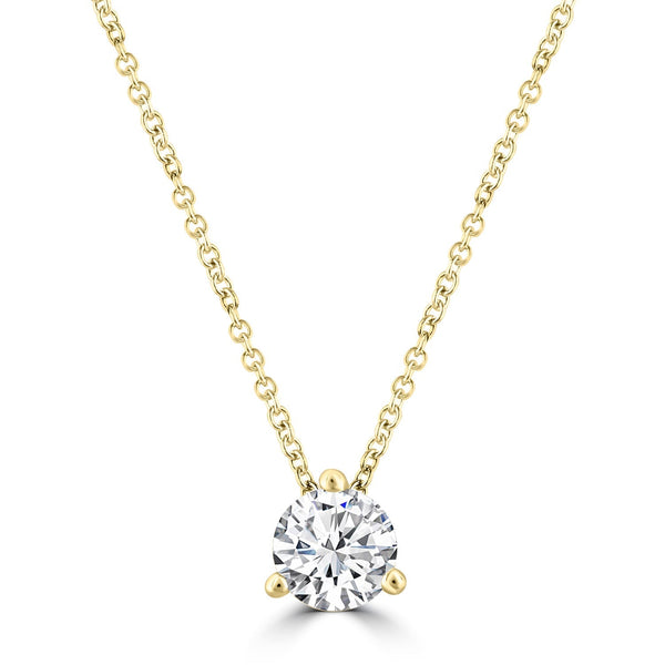 1.00ct Lab Grown Diamond Necklace in 18ct Yellow Gold