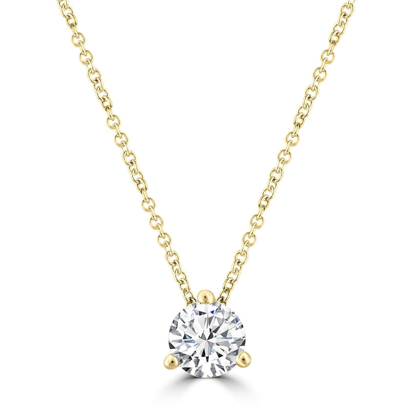 1.00ct Lab Grown Diamond Necklace in 18ct Yellow Gold