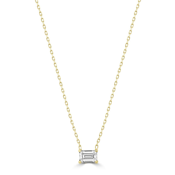 0.70ct Lab Grown Diamond Necklace in 18ct Yellow Gold