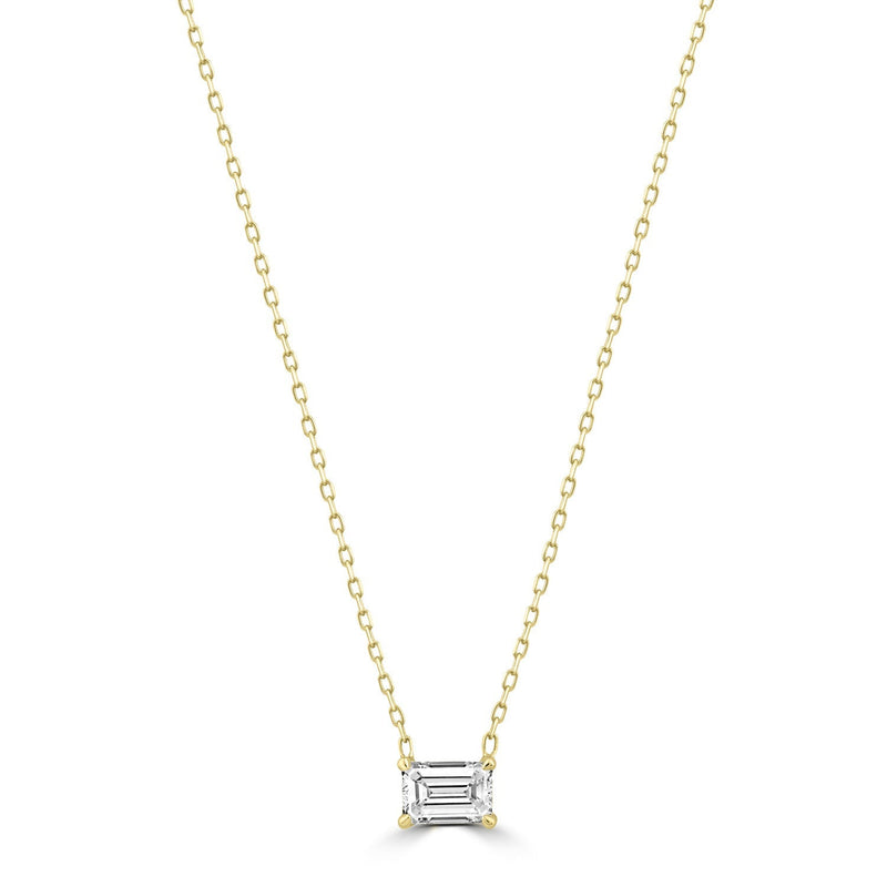 0.70ct Lab Grown Diamond Necklace in 18ct Yellow Gold