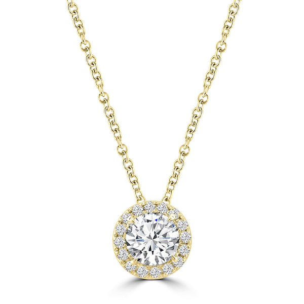 1.25ct Lab Grown Diamond Necklace in 18ct Yellow Gold