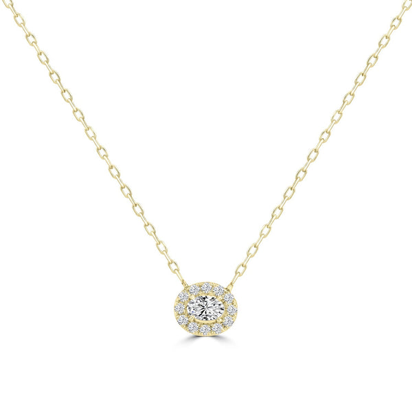 0.78ct Lab Grown Diamond Necklace in 18ct Yellow Gold