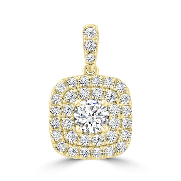 1.00ct Lab Grown Diamond Pendant in 18ct Yellow Gold