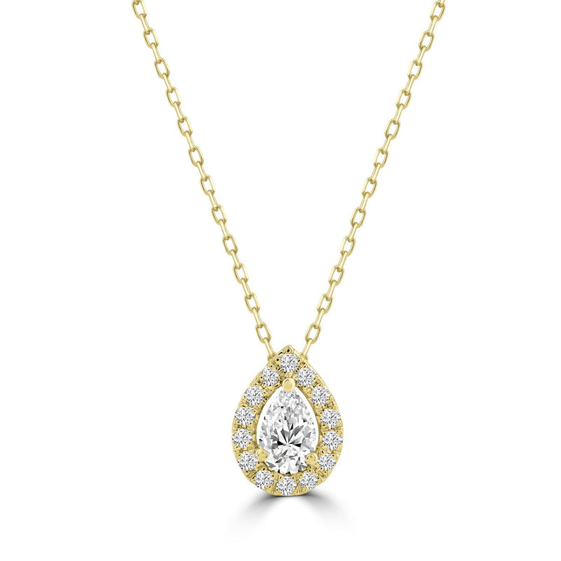 0.70ct Lab Grown Diamond Necklace in 18ct Yellow Gold