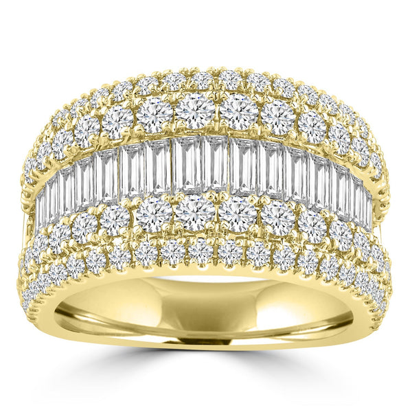 2.95ct Lab Grown Diamond Ring in 18ct Yellow Gold