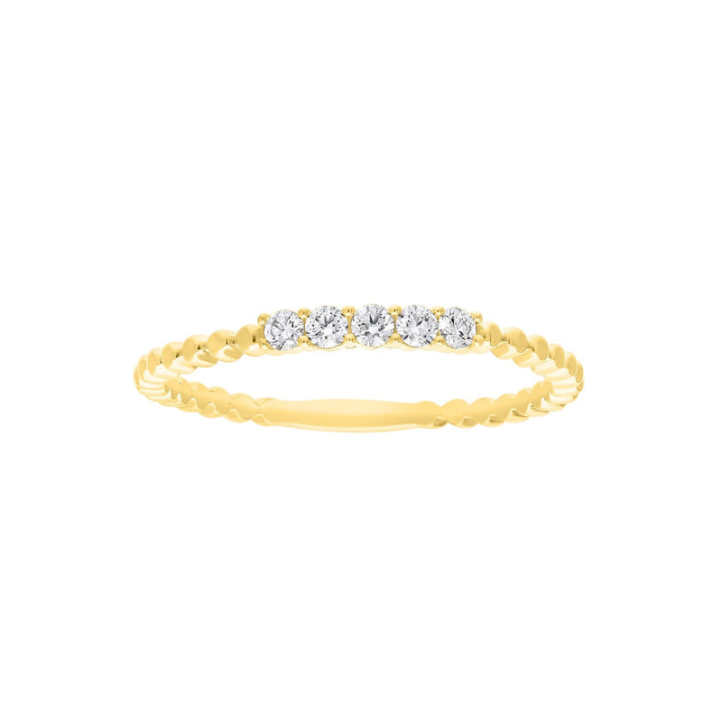 0.12ct Lab Grown Diamond Ring in 9ct Yellow Gold