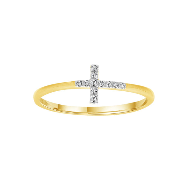 0.06ct Lab Grown Diamond Ring in 9ct Yellow Gold