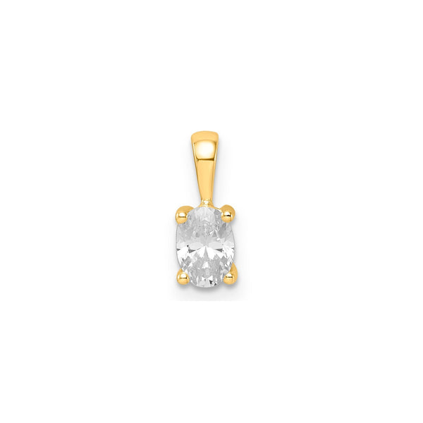 0.50ct Lab Grown Diamond Pendant in 9ct Yellow Gold