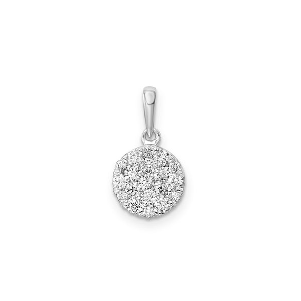 0.50ct Lab Grown Diamond Pendant in 9ct White Gold