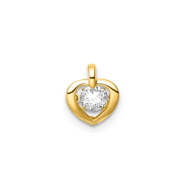 0.25ct Lab Grown Diamond Pendant in 9ct Yellow Gold