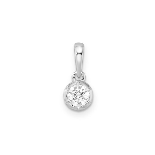 0.25ct Lab Grown Diamond Pendant in 9ct White Gold