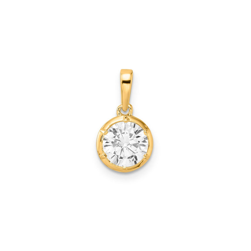 1.00ct Lab Grown Diamond Pendant in 9ct Yellow Gold