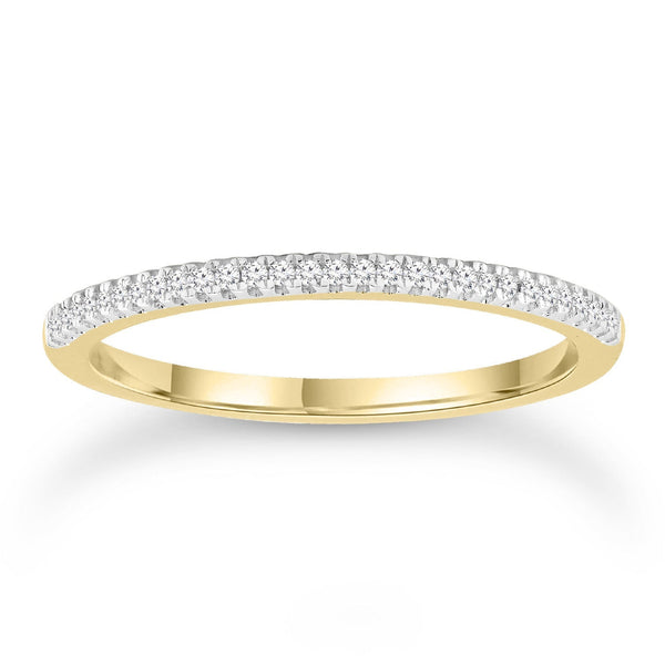 Diamond Ring with 0.08ct Diamonds in 9ct Yellow Gold