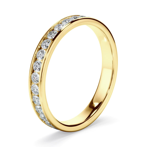 Diamond Channel Set Eternity Wedding Ring