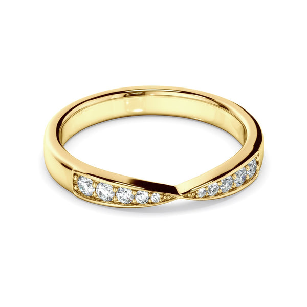 Diamond Tapered Wedding Ring