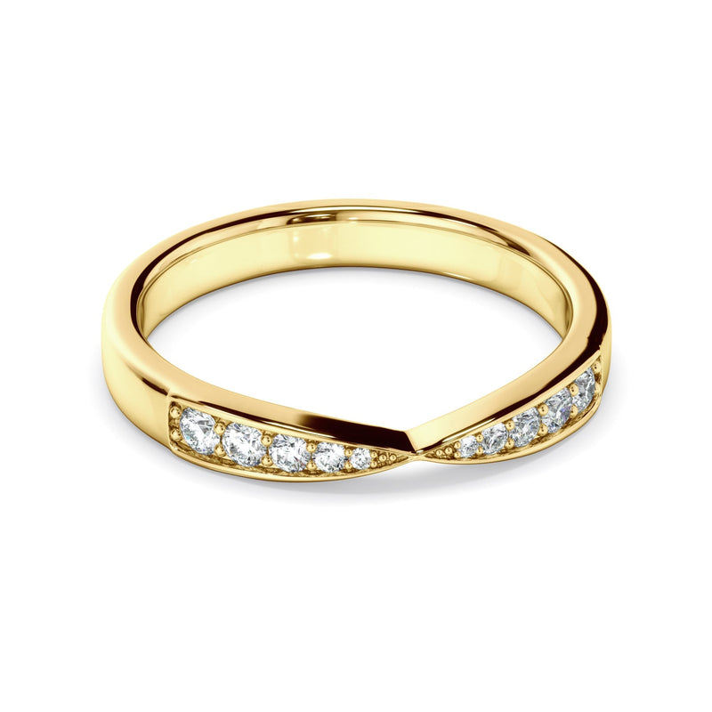 Diamond Tapered Wedding Ring