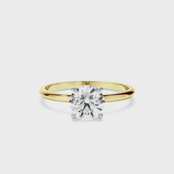 Round Brilliant Cut Diamond Solitaire Engagement Ring