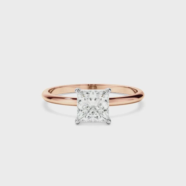 Princess Cut Diamond Solitaire Engagement Ring