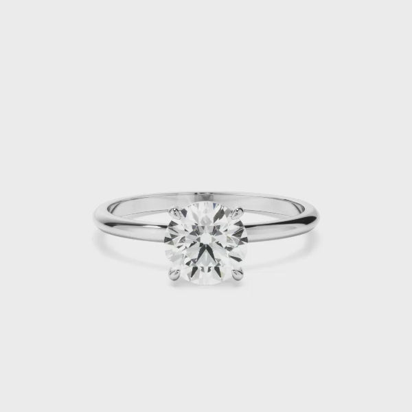 Round Brilliant Cut Diamond Solitaire Engagement Ring