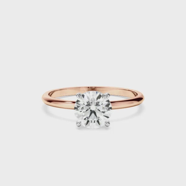 Round Brilliant Cut Diamond Solitaire Engagement Ring