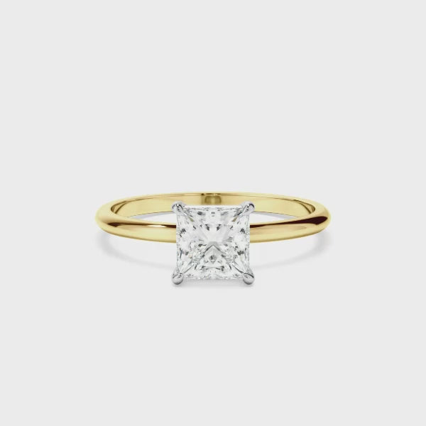 Princess Cut Diamond Solitaire Engagement Ring